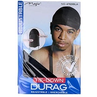 Du-Rag Tie-Down Adjustable Black