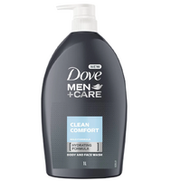 Dove Men Care Clean Comfort Body & Face Wash 1L