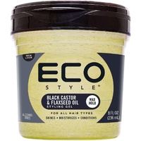 Eco Style Gel Black Castor & Flaxseed Oil 236mL (8oz)