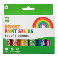 Eductaional Colours Paint Sticks Bright Set of 6