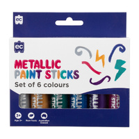 Eductaional Colours Paint Sticks Metallic Set of 6