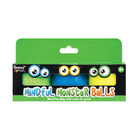 Sensory Sprouts Mindful Monster Balls Green Blue Yellow Age 3+