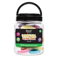 Sensory Sprouts Textured Pastel Calming Stones Set Kids Toy Multicoloured 18pcs