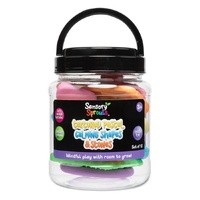 Sensory Sprouts Textured Calming Shapes & Stones Kids Toy Pastel 12pcs