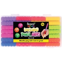 Sensory Sprouts Textured Pencil Grips Set Kids Toy Multicoloured 28pc 