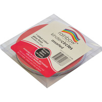 Rainbow Kinder Gloss Circles 120mm 100 Sheets