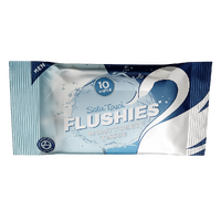 Satin Touch Flushies Moist Toilet Wipes Pack of 10's