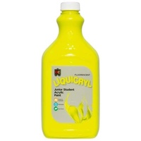 Fluorescent Liquicryl Junior Acrylic Paint Yellow 2L