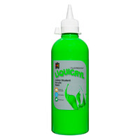 Fluorescent Liquicryl Junior Student Paint Green 500mL