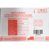 Gloves Latex Powder Free Large 100's