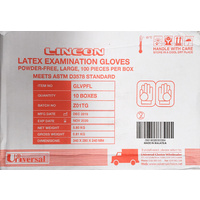 Gloves Latex Powder Free Large (10 x 100) 1000's