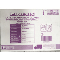 Gloves Latex Powder Free Small 100's