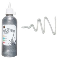 Glitter Paint Silver 500mL