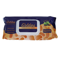 Goldies Premium Adult Wipes 50's