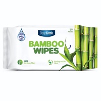 Deep Fresh 100% Biodegradable Bamboo Wipes Pack of 60