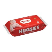 Huggies Ultra Comfort Soft Baby Wipes Sensitive Skin Travel Pack of 56's