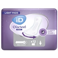 ID Discreet Pad Light Maxi Night Women 1034mL Pack of 12