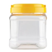 Plastic Jar Yellow Lid 1.5L (120 x 150mm)