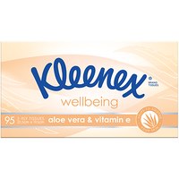 Kleenex 3Ply Facial Tissues Aloe Vera & Vitamin E 95's