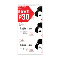 Kojie San Original Soap Skin-Brightening Cleansing Soap (3x100g) Pack of 3