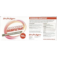 Solo Pak Deodorising Disinfectant (Floral) Label