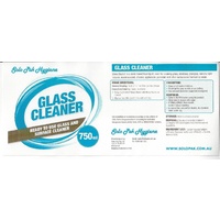 Solo Pak Glass Cleaner Label