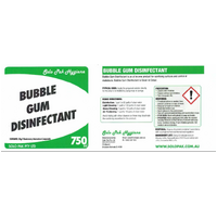 Solo Pak Bubble Gum Disinfectant Cleaner Label