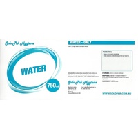 Solo Pak Water Only Label