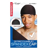 Magic Collection Spandex Cap Breathable Stretchable Black