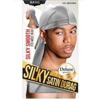 Magic Collection Silky Smooth Satin Durag Gray
