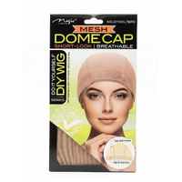 Magic Collection Mesh Dome Cap Short-Look DIY Wig Breathable Light Brown