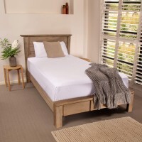 Conni Micro-Plush Waterproof Flat Sheet Single Mattress (92cm x 188cm)