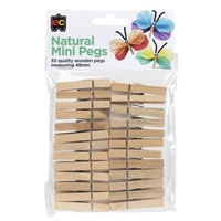 Natural Mini Pegs 30's