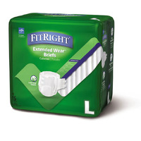 Medline FitRight Extended Wear Brief Wrap Large 115 - 150cm 2745mL (4x15) Carton of  60