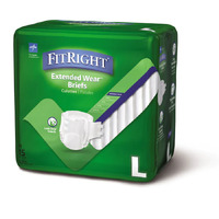 Medline FitRight Extended Wear Brief Wrap Large 115 - 150cm 2745mL (4x 15) Carton of  60