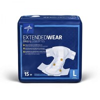 Medline Extended Wear Brief Wrap X-Large 115 - 165cm 60's