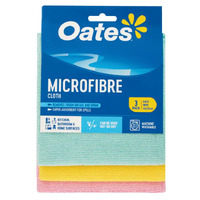 Oates Microfibre Cloth 3 Pack