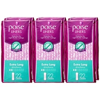 Poise Liners Extra Long Carton 6 x 22's