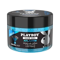 Playboy Atlantis Hair Gel Natural Hold Alcohol Free Non-Flaking 250mL