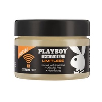 Playboy Limitless Extreme Hair Gel Infused with Guarana Natural Hold, Alcohol Free, Non-Flaking 250mL
