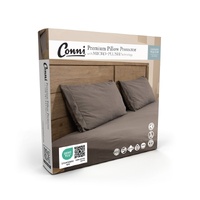 Conni Micro-Plush Waterproof Absorbent Premium Pillow Protector 45 x 70c  - Charcoal