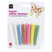Pastel Glitter Shakers 6 Pack 4g Assorted Colours