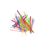 Plastic Needle 75mm Long Multi Coloured Pack of 32