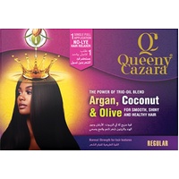 Queeny Cazara No‑Lye Hair Relaxer Argan, Coconut & Olive – Regular Strength