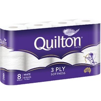 Quilton Classic 3 Ply Toilet Paper Pack of 8's