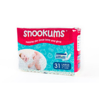 Snookums Nappies Large 9-14kg 31's