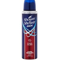Shower to Shower Men Anti-Perspirant Cool Musk 150mL