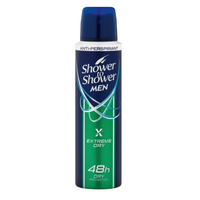 Shower To Shower Mens Deodorant Extreme Dry 150mL