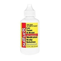 Sulfur 8 Loc Twist & Braid Anti-Dandruff Medicated Scalp Solution 75mL (2.5oz)