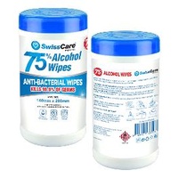SwissCare 75% Alcohol Wipes Pack of 75